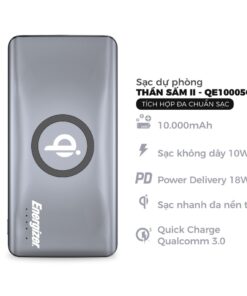 Alternative view of Combo Sạc dự phòng Energizer 10,000mAh QE10005CQ - sạc Mophie 18w - Cáp C to Lightning 1M - Hàng Chính Hãng