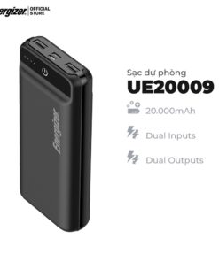 Trang chủ 48 Sạc dự phòng Energizer UE20009 - Dung lượng lớn 20.000mAh - tích hợp 2 cổng output