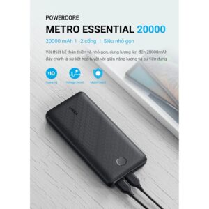 Pin sạc dự phòng ANKER PowerCore (Metro) Essential 20000mAh - A1268 1 webmau16.com 257032b21802a9a9af24b7a740446311 3 - sacduphonginlogo.com