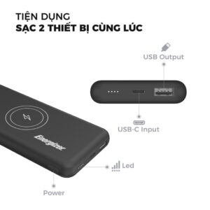 Sạc dự phòng Energizer 10,000mAh QE10007 - tích hợp không dây chuẩn Qi, 2 cổng output tiện lợi - Hàng chính hãng 2 webmau16.com 25d73df6cbbe5591702d9e6734a2c3af - sacduphonginlogo.com