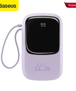 Trang chủ 88 Pin sạc dự phòng Baseus 20000mAh PD tích hợp sẵn cáp cho điện thoại