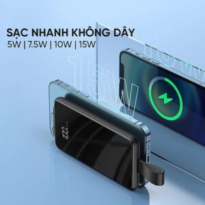 Pin dự phòng không dây Remax RPP-226 10000mAh sạc nhanh không dây 15W tích hợp công nghệ QC 3.0 PD 22.5W 2 webmau16.com 30347d86780d8a65b0d348a6fb0dd1c1 - sacduphonginlogo.com