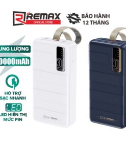 Trang chủ 137 Pin dự phòng sạc nhanh Remax RPP-506 Noah Series 30000mAh an toàn đi máy bay - hỗ trợ QC 22.5W và PD 20W (2 màu)