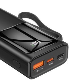 Alternative view of Pin Sạc Dự Phòng Hoco J41 Pro 10000mAh, QC3.0, 22.5W Và TypeC PD20W, Chất Liệu ABS Chống Cháy PC, Kèm Dây Buộc Bằng Da.