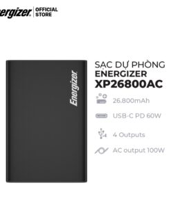 Alternative view of Sạc dự phòng Energizer XP26800AC - tích hợp 4 cổng outputs, công suất 100W - Hàng chính hãng