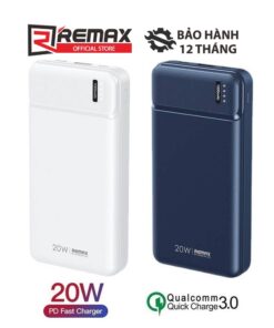 Trang chủ 143 Pin dự phòng sạc nhanh Remax RPP-288 dung lượng 20000mAh - Hỗ trợ QC và PD 20W