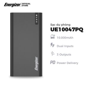 Sạc dự phòng Energizer 10.000mAh UE10047PQ - Tích hợp sạc nhanh đa nền tảng, sạc nhanh 2 chiều USB-C - Hàng chính hãng 1 webmau16.com 9949f4493f61754ff79e81d33be67486 - sacduphonginlogo.com