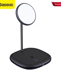 Bộ sạc nhanh không dây Baseus có từ tính 2 trong 1 cho điện thoại12 Pro 11 / Airpods