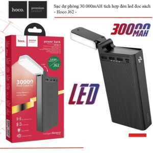 Pin Sạc Dự Phòng Hoco J62 - Dung Lượng 30.000mAh - Có Đèn LED, Chất Liệu Chống Cháy ABS, An Toàn Khi Sử Dụng. 5 webmau16.com dce136b61f628235c82928751714b421 - sacduphonginlogo.com