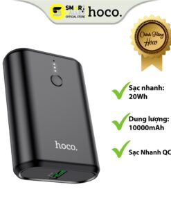 Trang chủ 99 Pin Sạc Dự Phòng HOCO Q3, Sạc Nhanh QC3.0 + PD 20W 10000mAh, Chất Liệu ABS + PC Cao Cấp, Vỏ Chống Cháy.