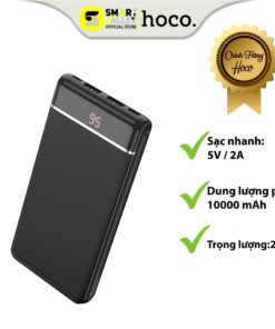 Trang chủ 117 Pin Sạc Sự Phòng Hoco J59, Dung Lượng 10000mAh, Chất Liệu Chống Cháy Nổ, Màn Hình Led Hiển Thị Pin.