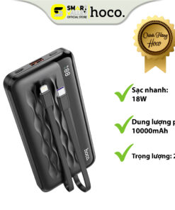 Trang chủ 107 Pin Sạc Dự Phòng HOCO J90A 100% Chính Hãng 10000mAh PD 20W 12 13 Pro Max 14 Plus. Sạc Nhanh 20W ,Đầu Iphone và Type-C